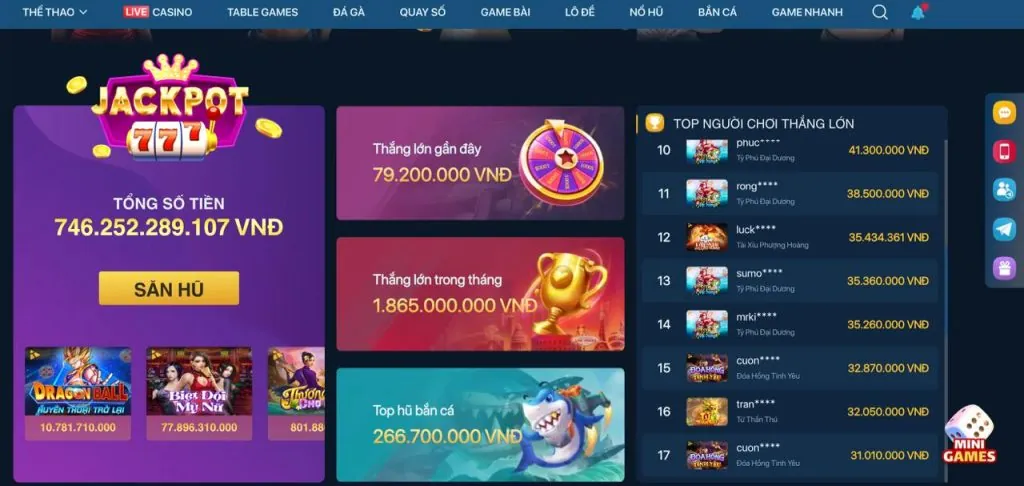 Kho game đa dạng tại win 99